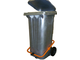 ЕвроКонтейнер для мусора оцинкованный 240 л МГБ MGB контейнер мусорный для ТБО металлический мусор