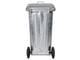 ЕвроКонтейнер для мусора оцинкованный 120 л МГБ MGB контейнер мусорный для ТБО металлический мусор